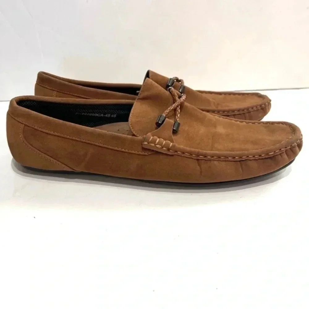 Marutti Mens Driving Shoes in Tan Size 45 EU - Picture 2 of 10